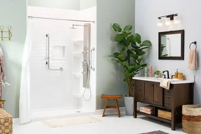 Walk-in shower renovation